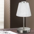 Nickel bordslampa modern, Nakskov, 2,5W, 3000K LED, med brytare