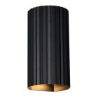Svart up down vägglampa modern, Sieb