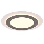 Nickel plafond modern, Frans, 42W, varm till kall vit justerbar LED, met fjärrkontroll