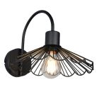 Svart vägglampa modern, Celso