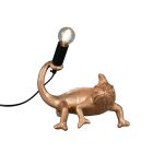Guld bordslampa plast, Chameleon