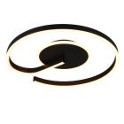 Svart taklampa design, Ymer, 21W, white switch LED, 3 stegs dimmer