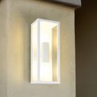 Vit utelampa modern, Sanna, IP44