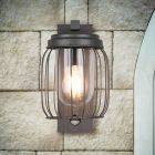 Antracit utomhus vägglampa med rörelsesensor modern, Emanuela, IP44