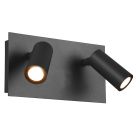 Antracit utelampa modern, Rufus, 3W, 3000K LED, IP54