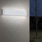 Vit utelampa modern, Bridlington, 8W, 3000K LED, IP54