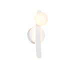 Vit vägglampa modern, Leonoor