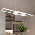 Vit fönsterlampa design, Sohaib, 37W, varm till kall vit justerbar LED, 3 stegs dimmer