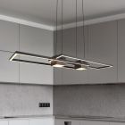 Svart fönsterlampa design, Sohaib, 37W, varm till kall vit justerbar LED, 3 stegs dimmer