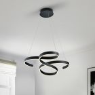 Antracit fönsterlampa modern, Davu, 52W, 3000K LED