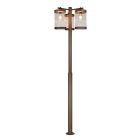 Rostfärgad golvlampa utomhus med skymningssensor modern, Sambesi, IP44