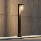 Svart golvlampa utomhus med skymningssensor modern, Yves, IP44