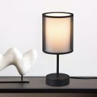 Antracit bordslampa modern, Mirle, med brytare