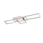 Nickel plafond modern, Retan, 60W, varm till kall vit justerbar LED, met fjärrkontroll
