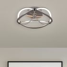 Nickel plafond modern, Remy, 20W, 3000K LED