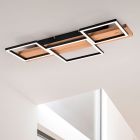 Trä plafond brun, Justian, 30W, 3000K LED, 3 stegs dimmer