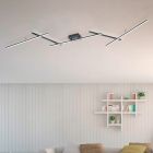 Svart plafond modern, Nadja, 22W, RGBW LED, met fjärrkontroll