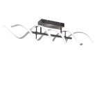 Krom taklampa design, Sylvian, 41W, varm till kall vit justerbar LED, 3 stegs dimmer