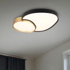 Guld taklampa metall, Merwin, 51W, varm till kall vit justerbar LED