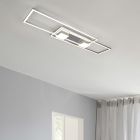 Nickel plafond design, Sohaib, 37W, varm till kall vit justerbar LED, 3 stegs dimmer