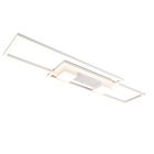 Vit plafond design, Sohaib, 37W, varm till kall vit justerbar LED, 3 stegs dimmer