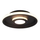 Svart taklampa badrum modern, Kayla, 28W, 3000K LED, IP44