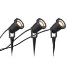 Antracit trädgårdsspotlight modern, Tau, IP65