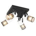 Svart spotlight tak vintage, Marjet