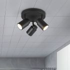 Svart takspotlight badrum modern, Nelis, IP44