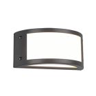 Antracit utelampa modern, Ivo, 12W, 3000K LED, IP54