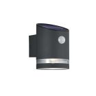 Antracit utomhus vägglampa med rörelsesensor modern, Suzan, 3W, 3000K LED, IP44