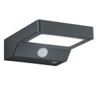 Antracit utomhus vägglampa med rörelsesensor modern, Sunita, 4,8W, 3000K LED, IP44