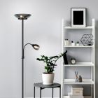 Svart golvlampa modern, Larry, med brytare