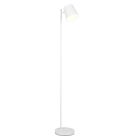 Vit uppladdningsbar golvlampa metall, Suraya, 4,5W, 3000K LED, 3 stegs dimmer