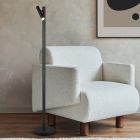 Svart uppladdningsbar golvlampa modern, Peniguet, 3W, varm till kall vit justerbar LED, med beröringsdimmer