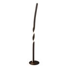 Svart golvlampa design, Quirinus, 19W, 4000K LED, med brytare