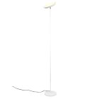 Vit golvlampa modern, Shahid, 17W, varm till kall vit justerbar LED, med beröringsdimmer