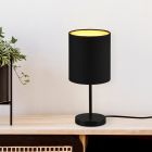 Guld bordslampa modern, Zoe, med brytare