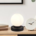 Svart bordslampa metall, Serdal, med brytare