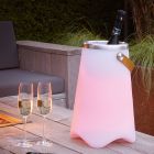 Vit bordslampa utomhus modern, Sedex, 2W, RGBW LED, IP44, met fjärrkontroll