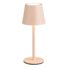 Brun uppladdningsbar bordslampa metall, Priya, 1,6W, varm till kall vit justerbar LED, 3 stegs dimmer