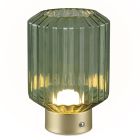 Mässing uppladdningsbar bordslampa retro, Tamer, 2W, 3000K LED, med beröringsdimmer