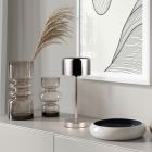 Krom uppladdningsbar bordslampa modern, Dustin, 1W, 3000K LED, med beröringsdimmer