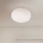 Beige taklampa tyg, Vijay