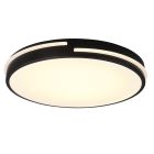 Svart plafond modern, Fadi, 24W, varm till kall vit justerbar LED, met fjärrkontroll