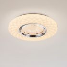 Vit plafond modern, Neema, 22W, varm till kall vit justerbar LED, met fjärrkontroll