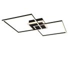 Svart plafond modern, Naud, 29W, 3000K LED, met fjärrkontroll