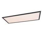 Svart plafond modern, Marlise, 33,5W, varm till kall vit justerbar LED, met fjärrkontroll