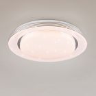 Vit plafond modern, Alpha, 18W, varm till kall vit justerbar LED, met fjärrkontroll