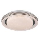 Vit plafond modern, Alpha, 10,5W, varm till kall vit justerbar LED, met fjärrkontroll